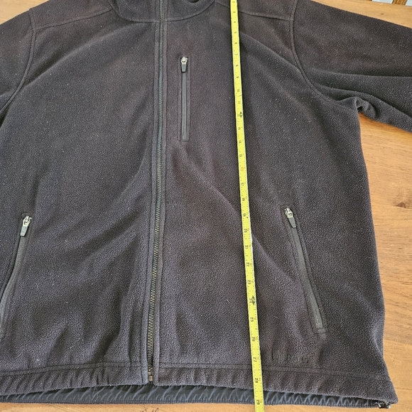 L.L. Bean Men's Zip Front Fleece Jacket Black Size XL - Picture 5 of 8
